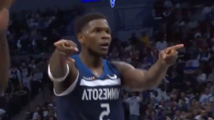 Anthony Edwards Scored Over Two Raptors Defenders, Pointed at Both to Celebrate