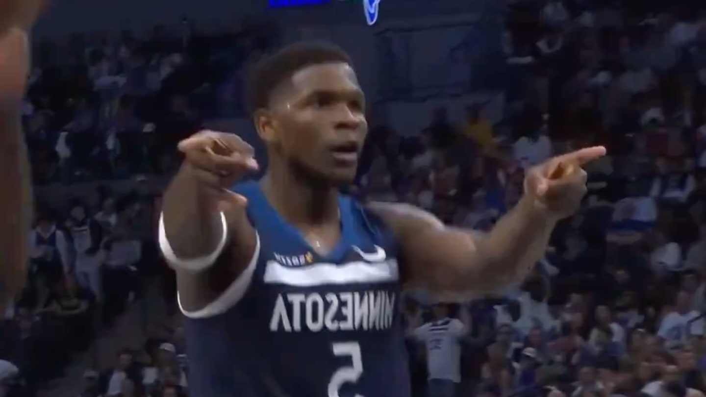 Anthony Edwards Scored Over Two Raptors Defenders, Pointed at Both to Celebrate