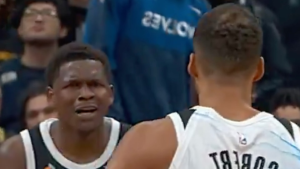Anthony Edwards Was Furious With Rudy Gobert After Timberwolves Turnover