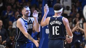 Luka Doncic Celebrated a Klay Thompson Three Before He Even Shot It