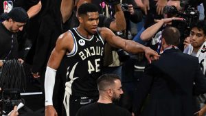 Giannis Antetokounmpo Shared Sweet Moment With Brother After Bucks' NBA Cup Win