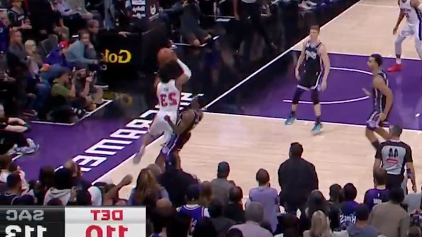 Pistons' Jaden Ivey Makes Incredible Four-Point Play, Seals Huge Comeback vs. Kings