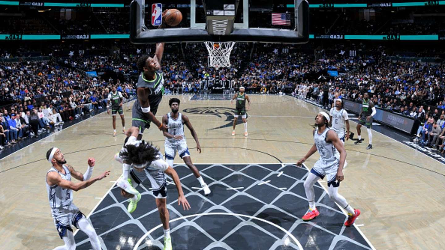 Anthony Black Couldn’t Get Out of Anthony Edwards’s Way in Time to Avoid a Poster