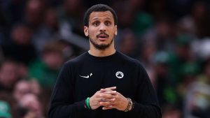 Joe Mazzulla Enthusiastically Applauds Scuffle During Celtics' Overtime Loss to Hawks