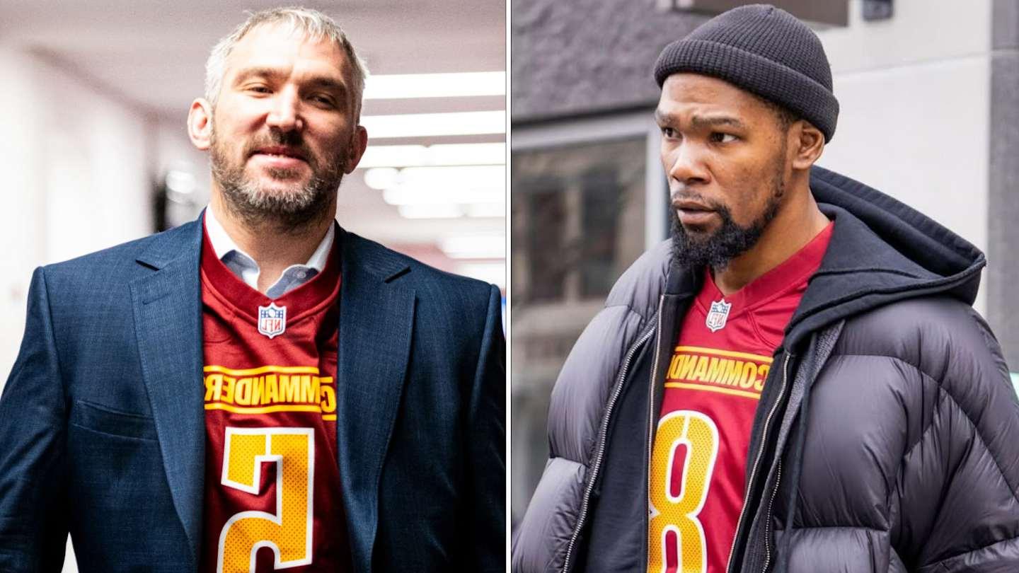 Alex Ovechkin, Kevin Durant Show Support for Commanders Ahead of Playoff Game vs. Lions
