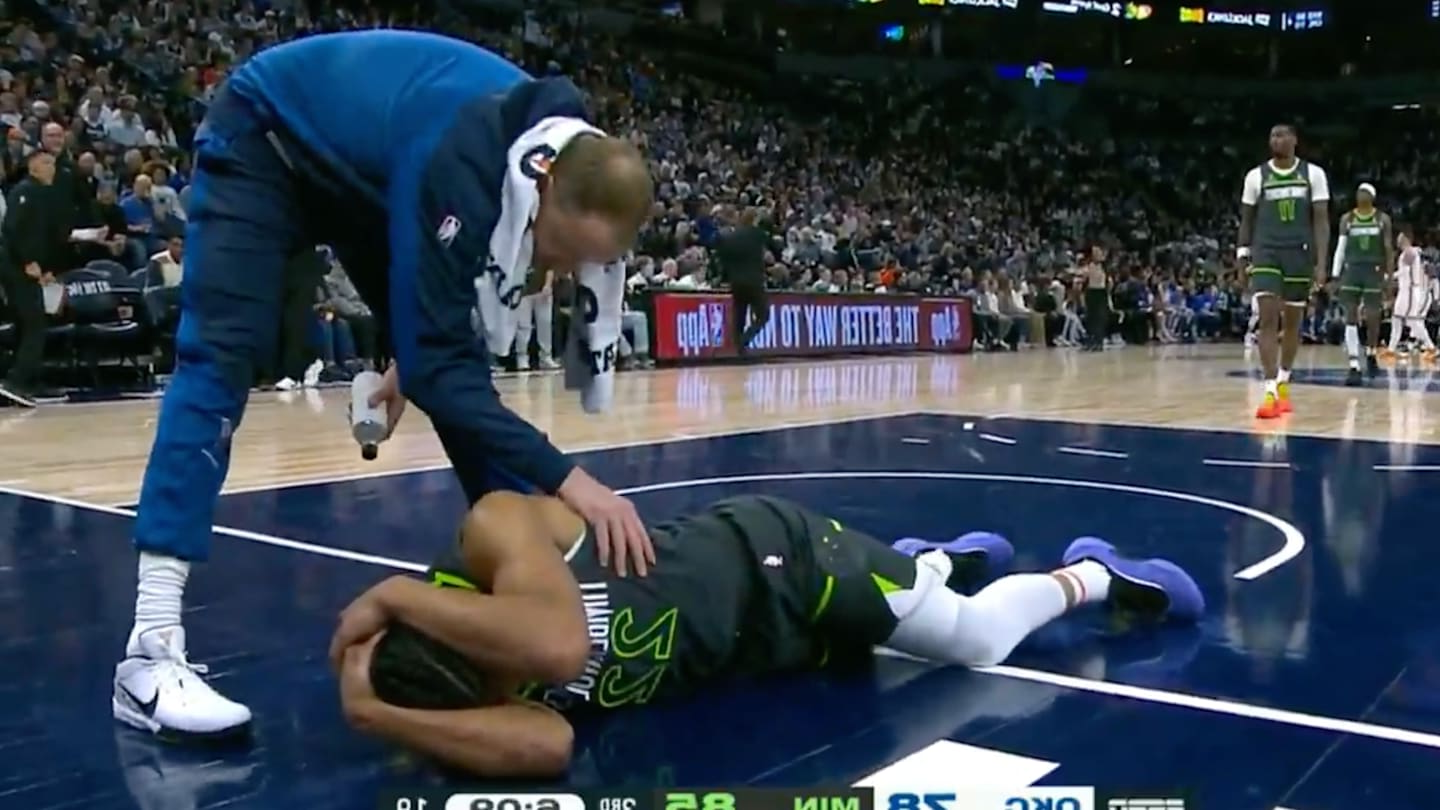 Referees, Trainers Shockingly Unconcerned After Wolves Rookie Slammed Head Off Court