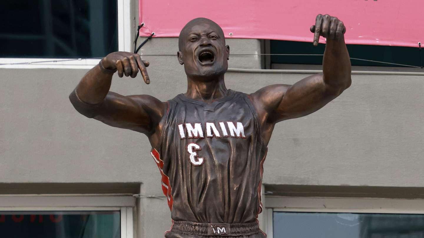 Dwyane Wade Has a Simple Response to Any Critics of His Odd-Looking Statue