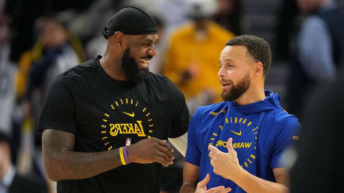 LeBron James Congratulates Steph Curry on 'Crazy' 4,000 Career Threes Milestone