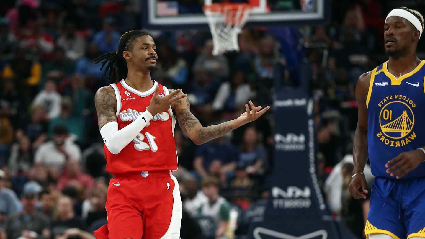 Ja Morant Made Finger Guns Gesture Towards Golden State Warriors Bench During Loss