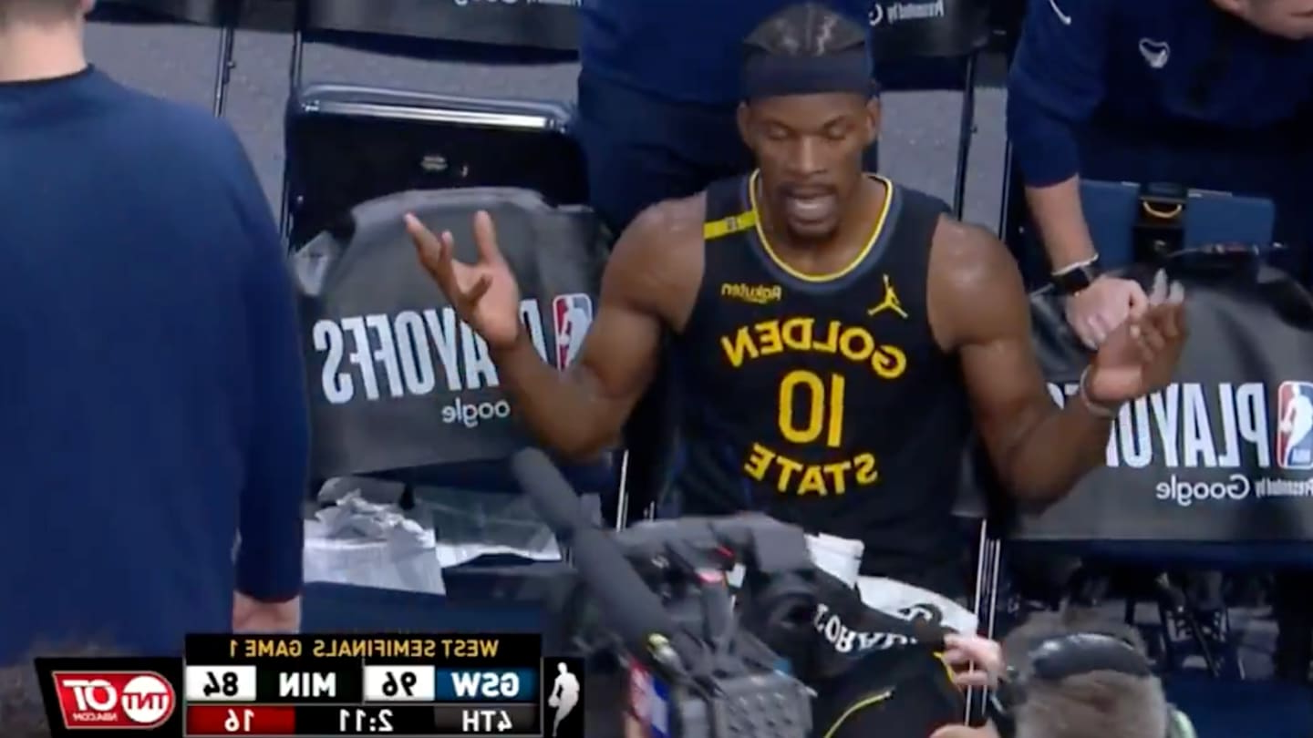 Mics Caught Jimmy Butler's Honest Admission to Warriors Coach Near End of Game 1 Win