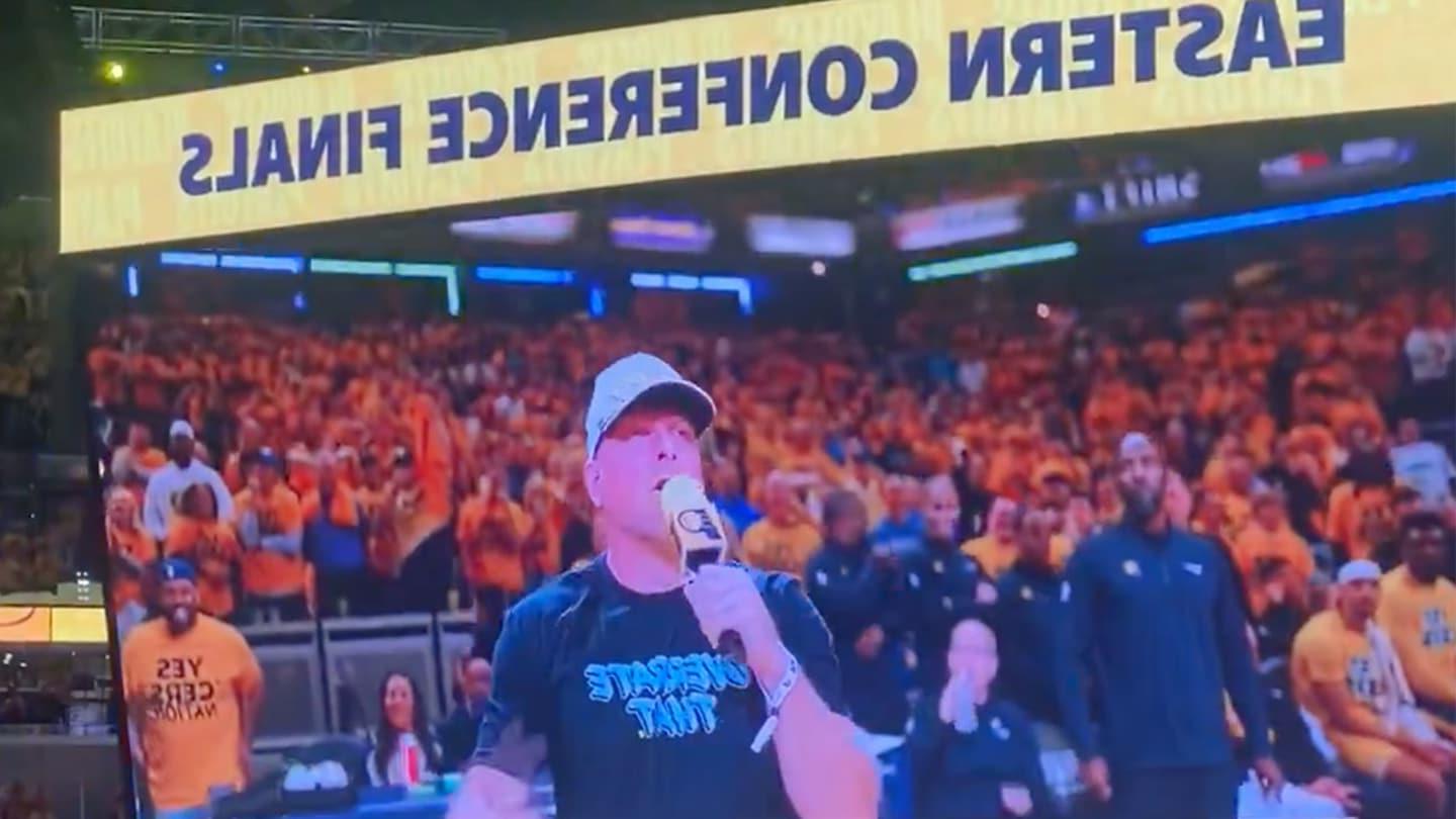 It Appears Ben Stiller Did Not Appreciate Pat McAfee’s Hype Speech at Pacers-Knicks