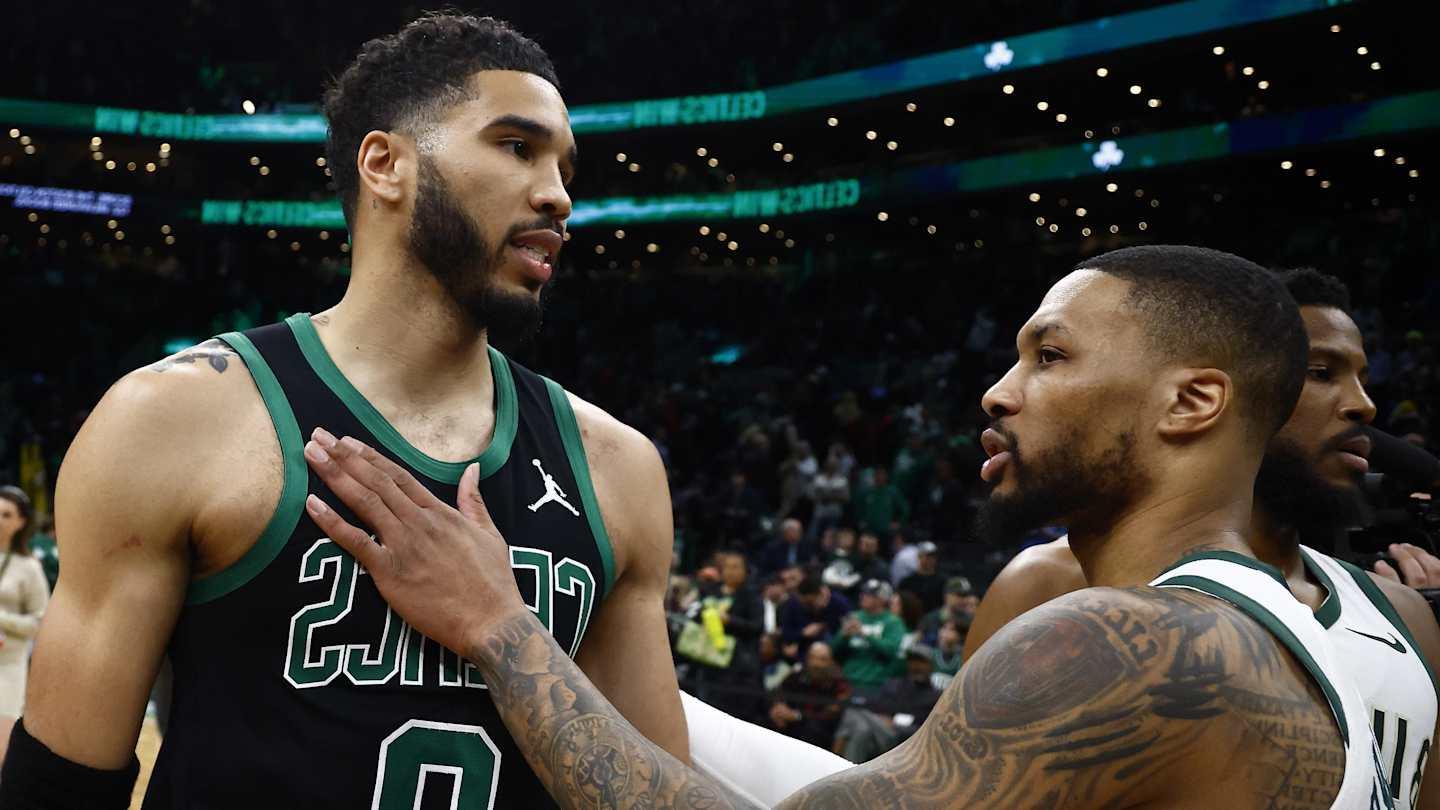 Damian Lillard Posts Photo With Jayson Tatum Amid Coinciding Achilles Rehabs