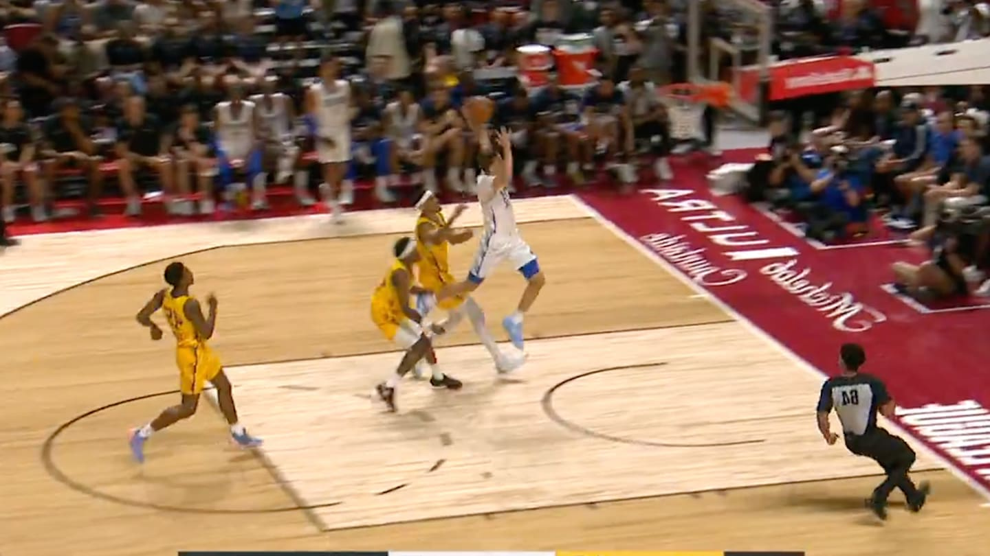 Cooper Flagg Throws Down Impressive Fast-Break Dunk in Summer League Debut