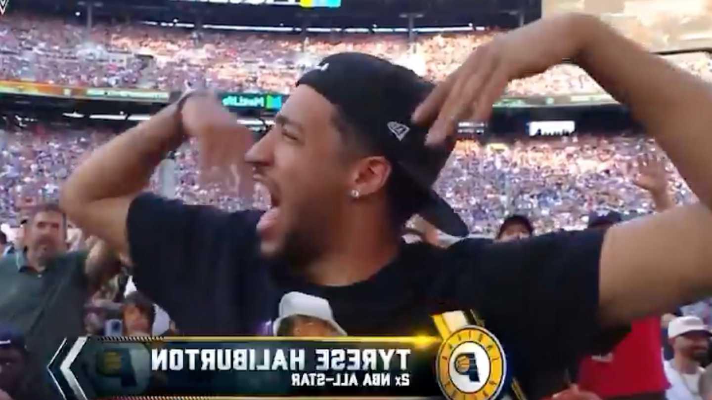 Tyrese Haliburton Embraced the Boos From New York Fans at WWE SummerSlam