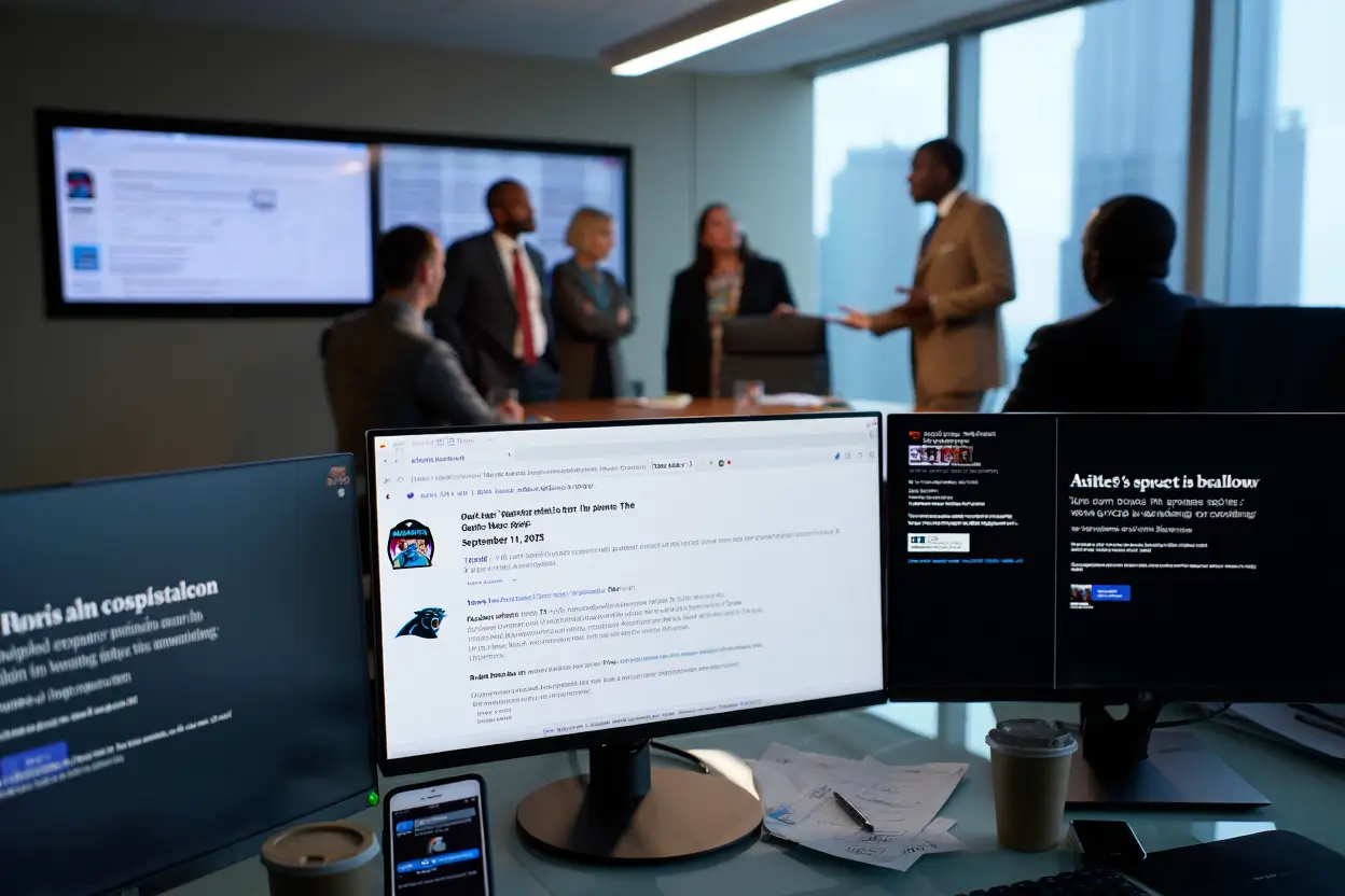 “We Do Not Condone Violence” Sparks Outrage After Panthers Staffer Firing In 2025