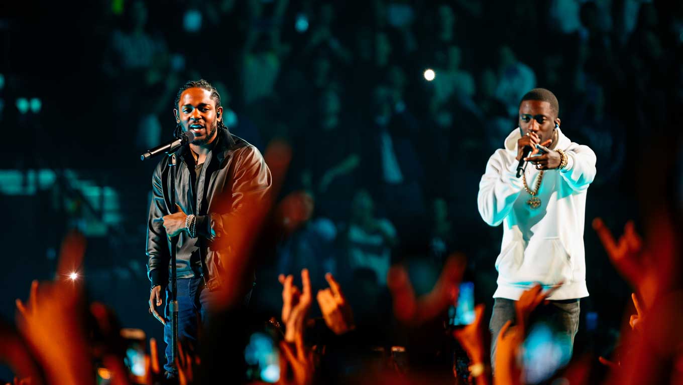 Kendrick Lamar surprises fans at Playboi Carti's LA show with "GOOD CREDIT" performance