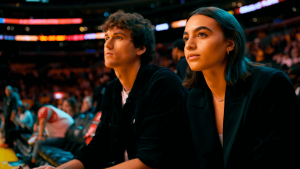 Justin Herbert stuns courtside with girlfriend Madison Beer at Lakers game