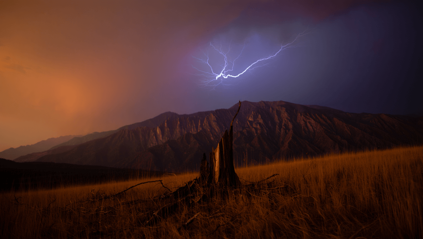 Los rayos menos intensos también pueden provocar incendios devastadores