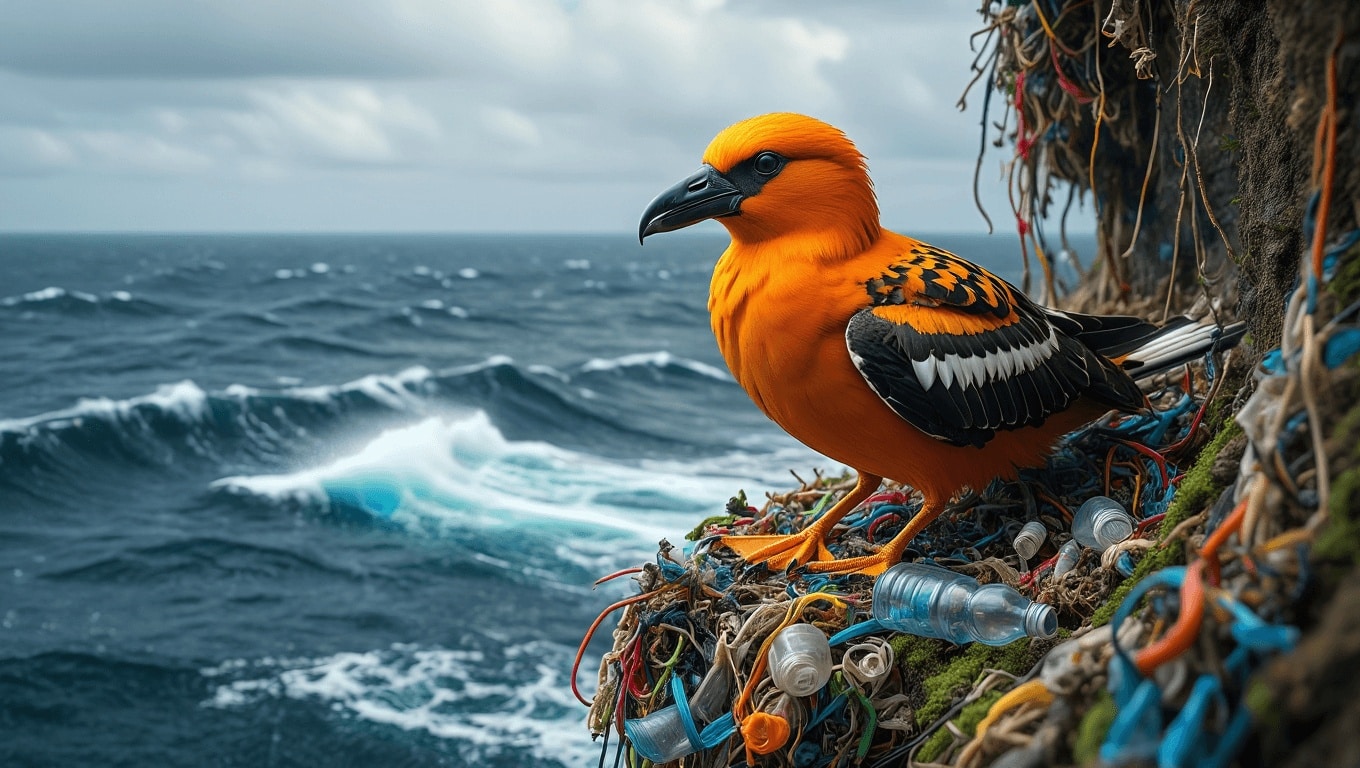 Plásticos en Argentina: ya se detectan residuos en nidos de aves y en la red alimentaria de peces que consumen aves marinas