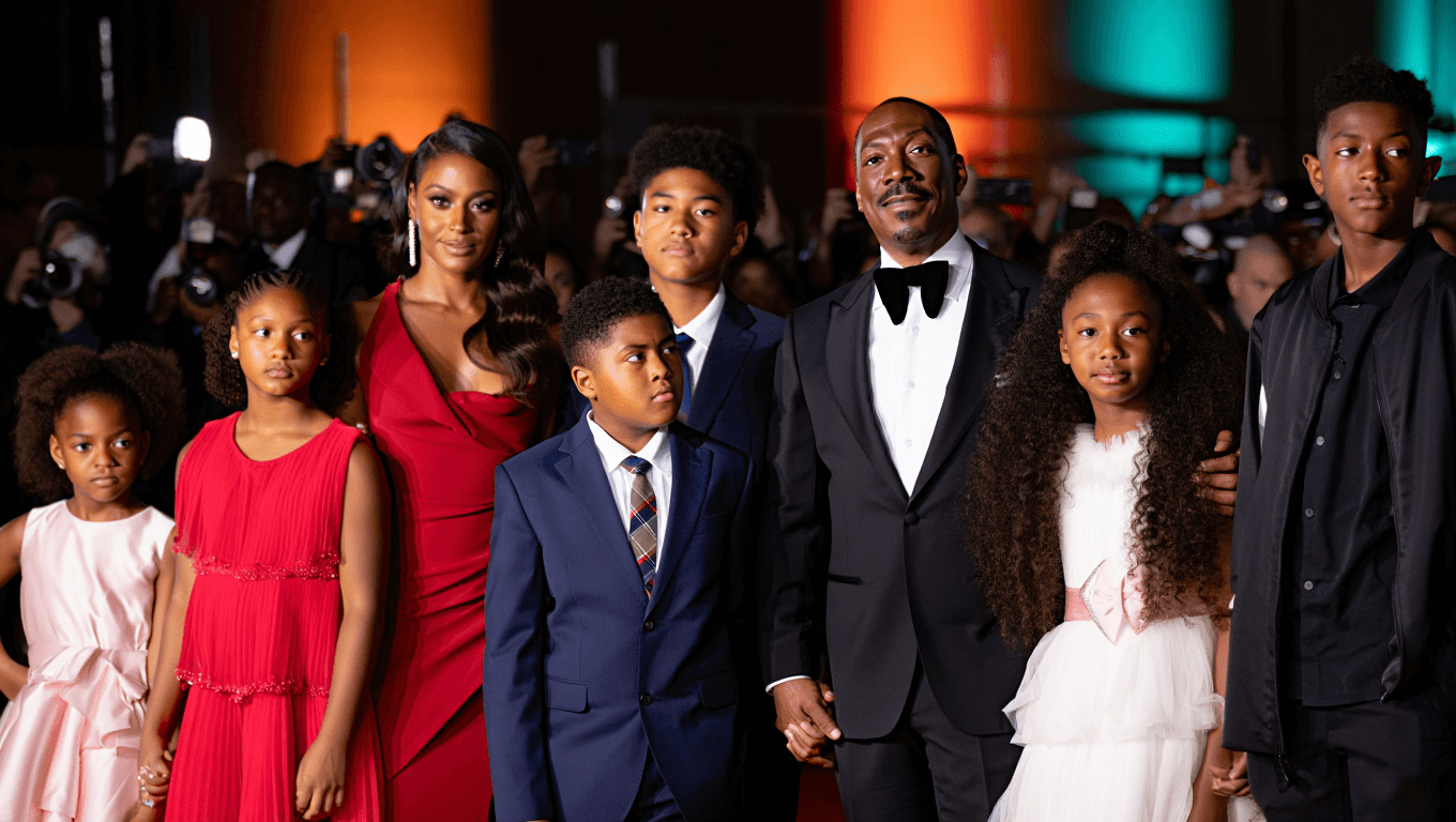 Eddie Murphy's kids make rare red carpet appearance at Netflix documentary premiere