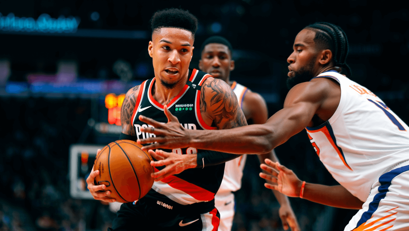 Portland Trail Blazers beat Suns 102-94 as Sharpe erupts for defensive showcase