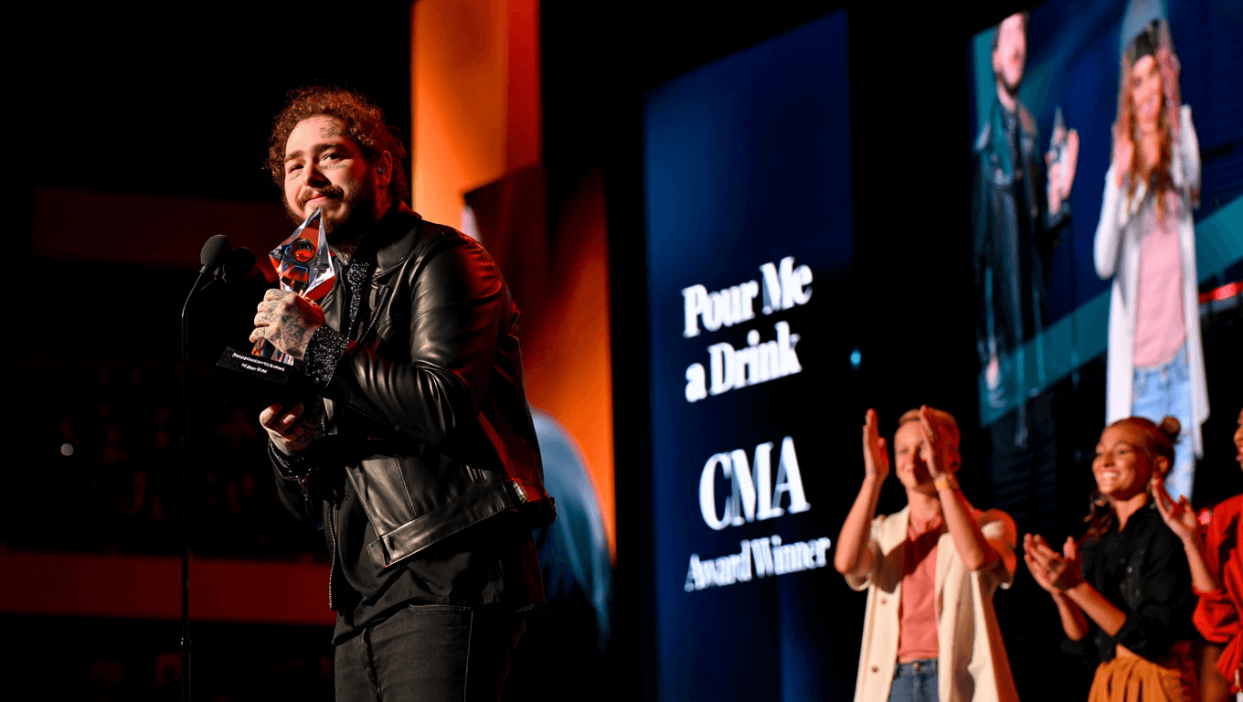 Country music awards 2025 brings record night to Nashville as Post Malone, Ella Langley score early wins