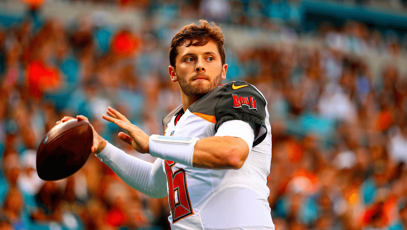 Baker Mayfield hits 2,365 yards with 17 TDs, on pace for elite 2025 season