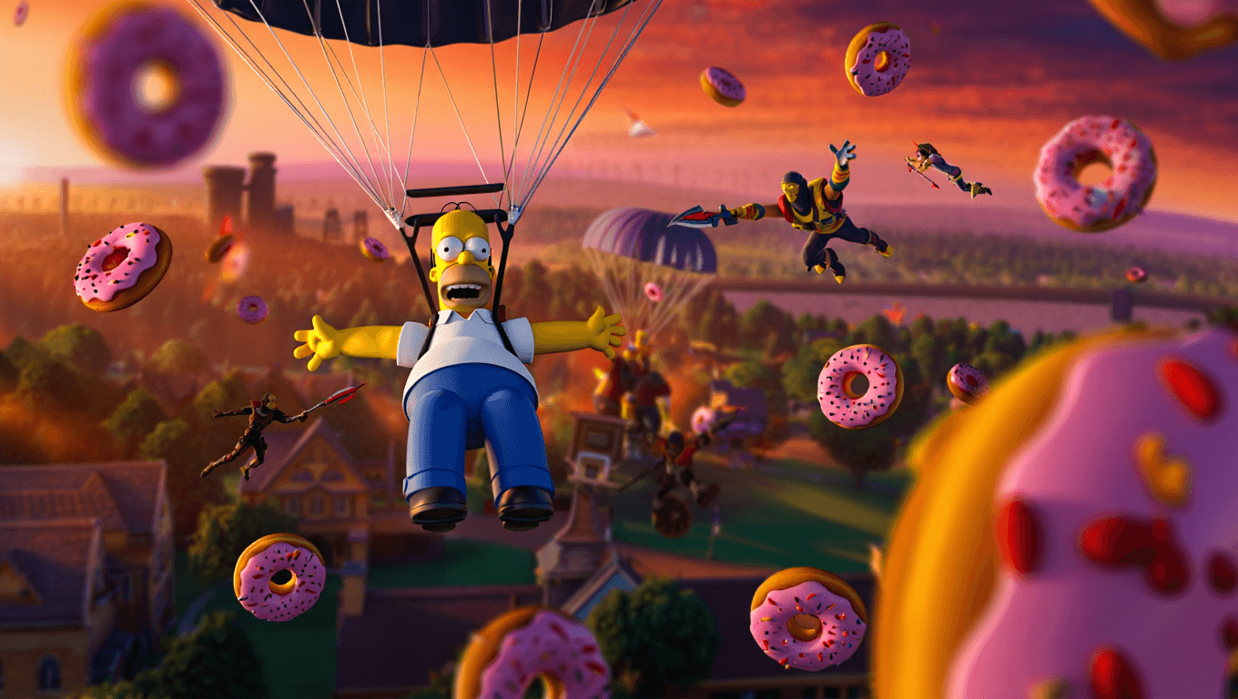 Fortnite update brings Homer's Donut Storm chaos, new Simpsons skins, and Mortal Kombat weapons