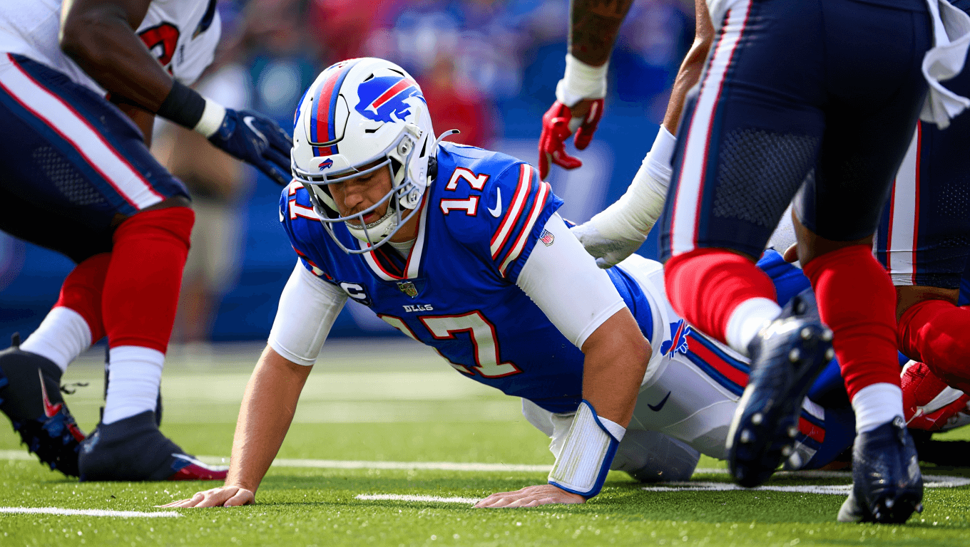 Josh Allen takes hard hit, shoulder goes numb vs Texans but returns without missing snap