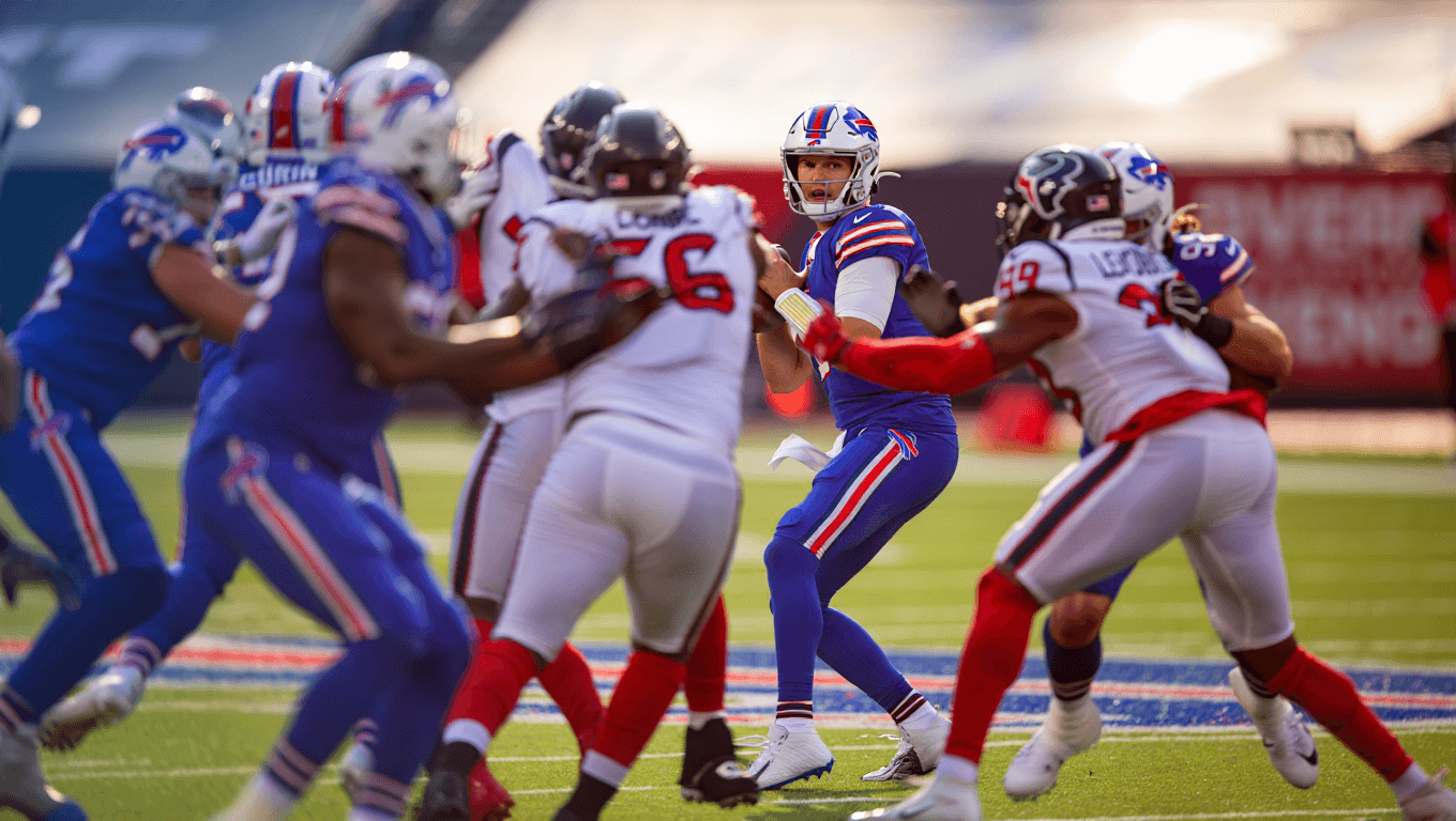 Bills fall to Texans 23-19 on Josh Allen's final interception, sacked 8 times