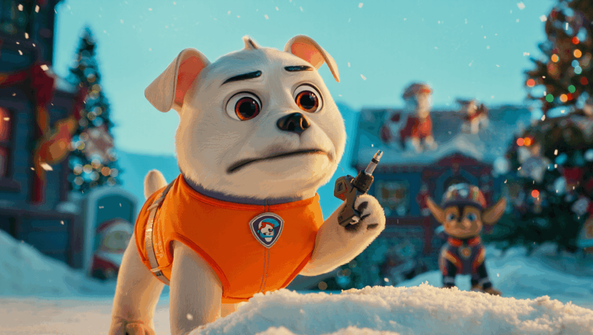 A Paw Patrol Christmas premieres on CBS tonight and Rubble's