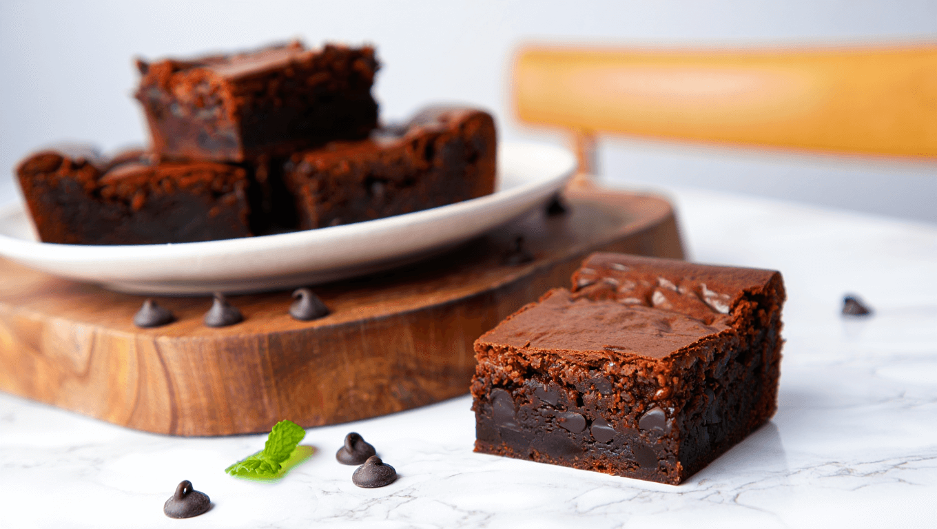 Receta de brownies sin harina ni azúcar, rápida y fácil