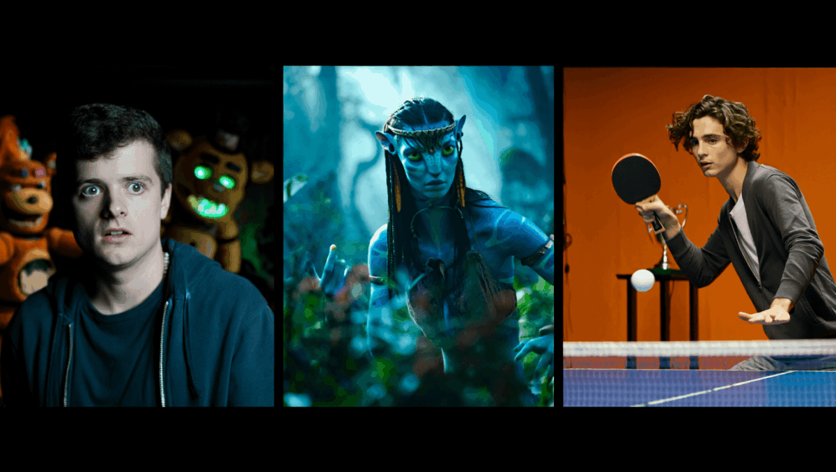 New movies 2025 drops Avatar's epic return, Five Nights at Freddy's 2 scares, and Timothée's table tennis triumph this month