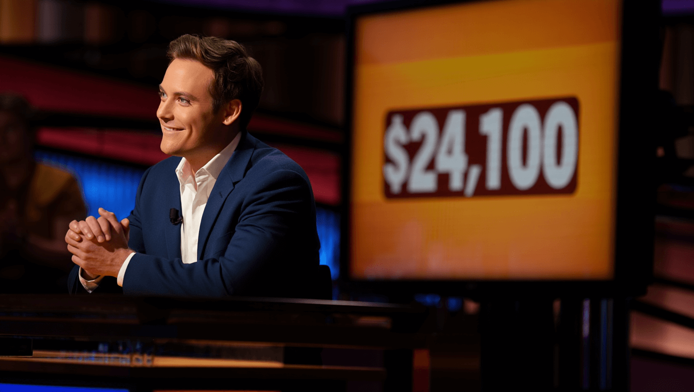 Final Jeopardy today: Trey Hart defeats 4-day champ Will Riley in TV