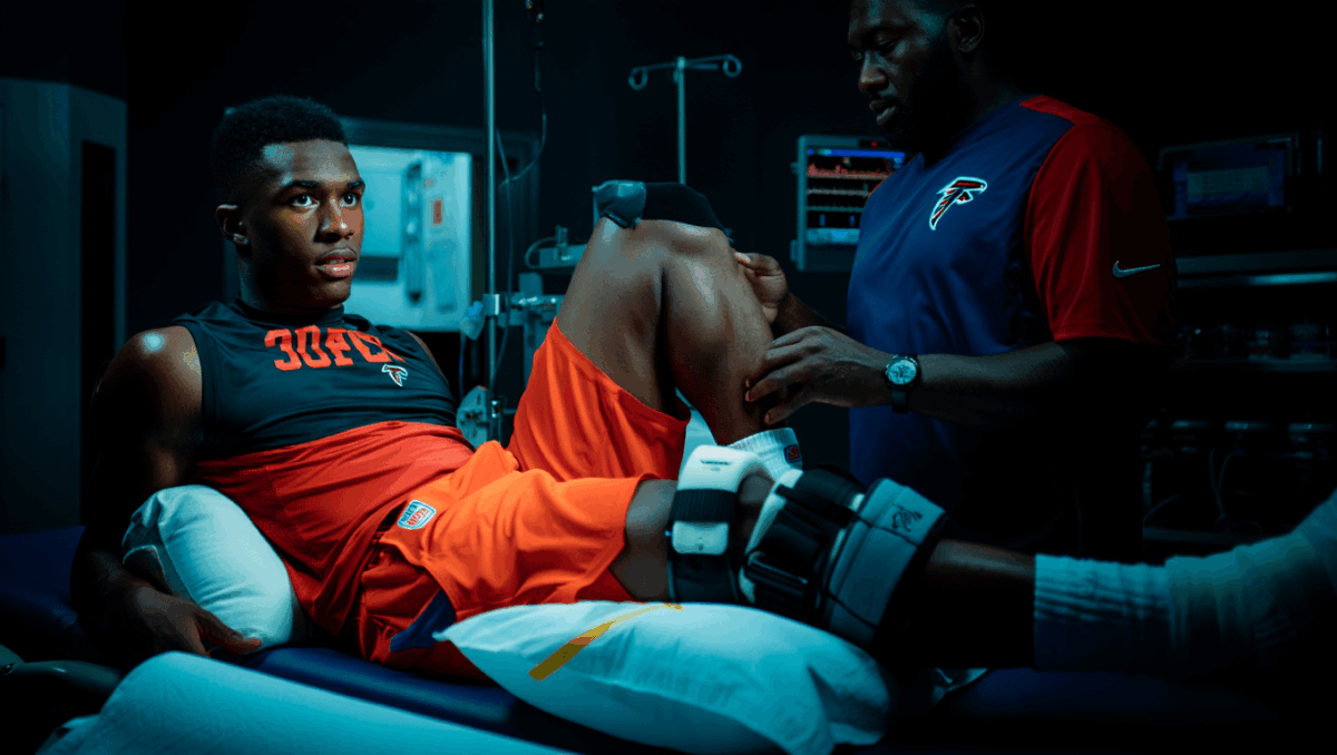 Michael Penix Jr. risks ACL recovery with viral TikTok dance amid Falcons rehab