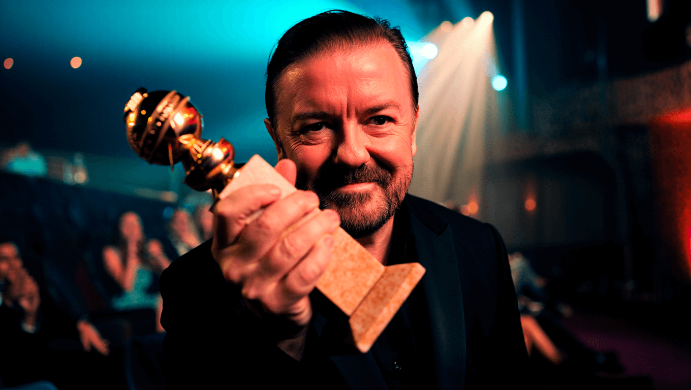 Ricky Gervais wins Golden Globe for stand-up comedy special