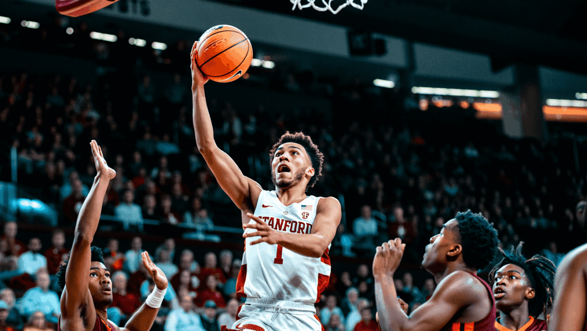 Stanford edges Virginia Tech 69-68 last night, Ebuka Okorie's clutch 3-pointer with 3 seconds left wins it
