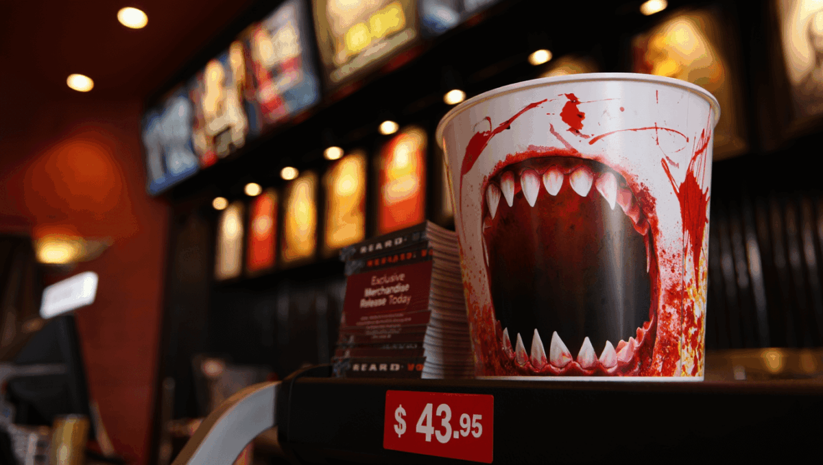 Iron Lung popcorn bucket drops today at Regal for $43.95, limited collectible