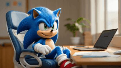 I tried the Sonic the Hedgehog office chair — and it actually makes ergonomics fun (and fast)
